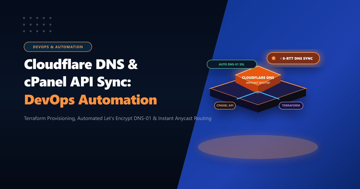 Cloudflare DNS & cPanel API Automation: Complete Synchronization Guide (2026)