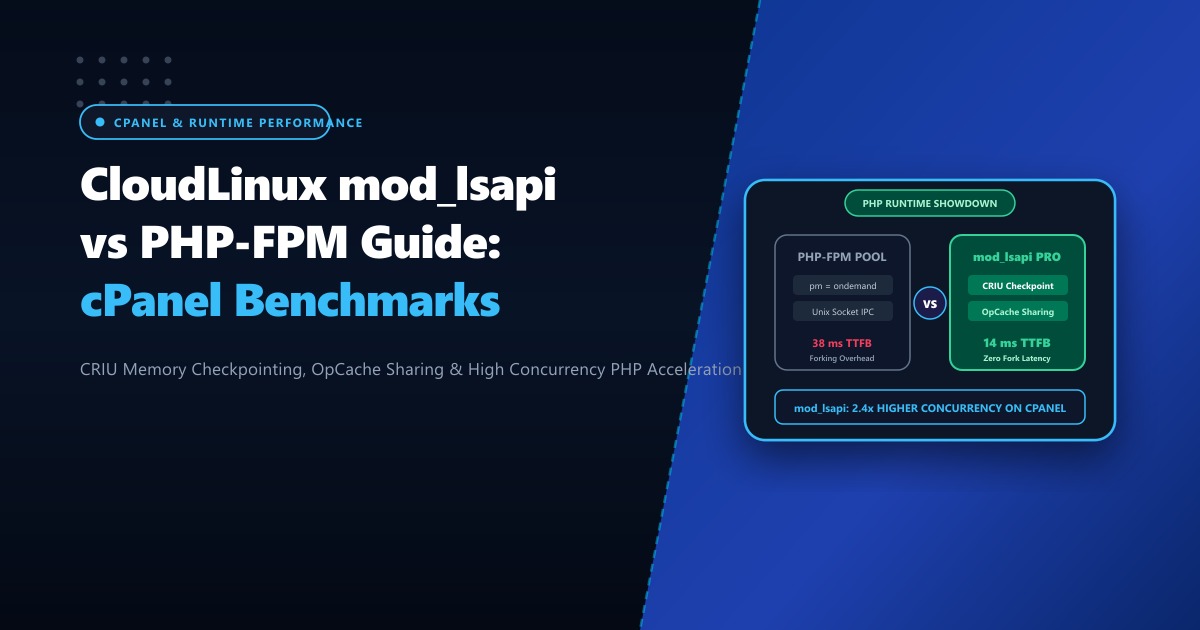 CloudLinux mod_lsapi vs PHP-FPM: The Ultimate cPanel Benchmark in Pakistan (2026)