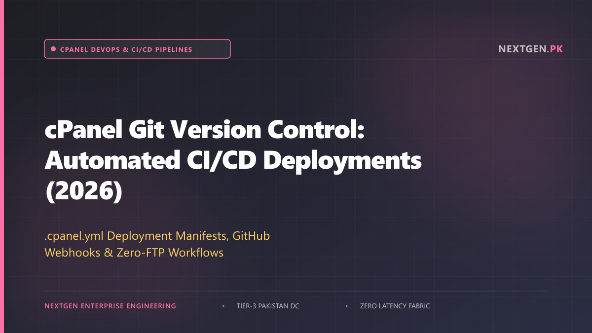 cPanel Git Version Control: Automated CI/CD Deployments (2026)