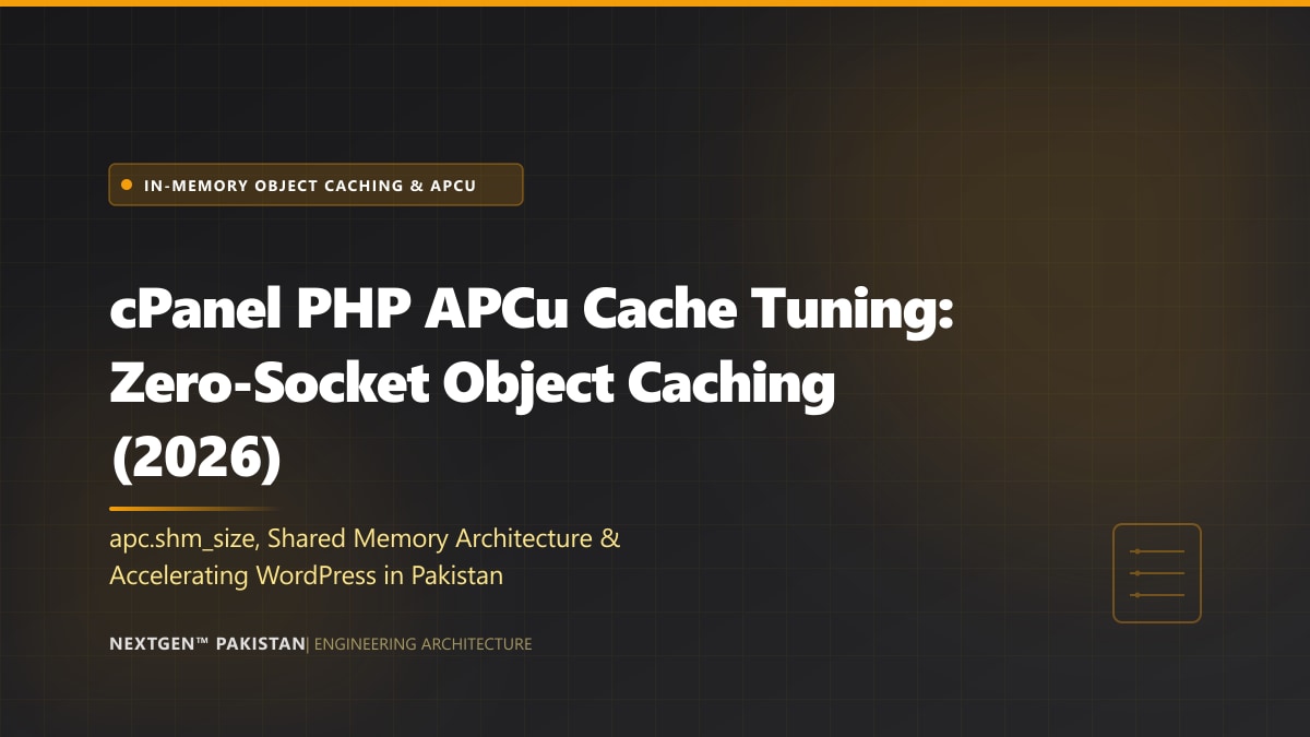 cPanel PHP APCu Cache Tuning: Zero-Socket Object Caching (2026)