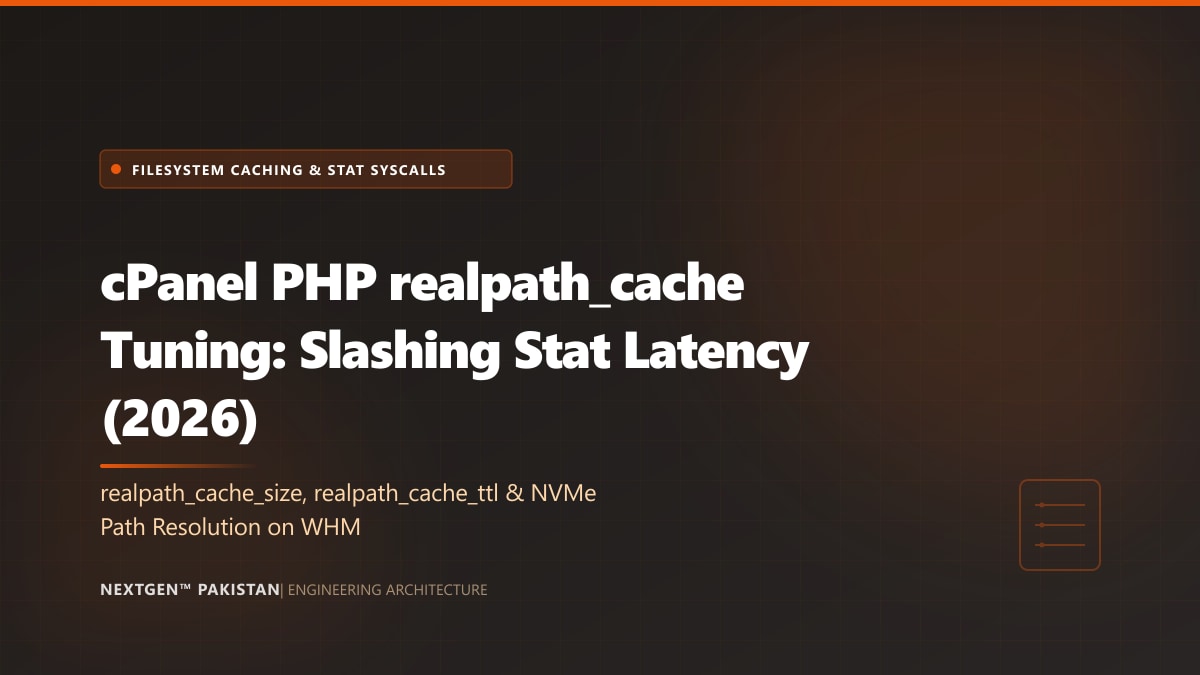 cPanel PHP realpath_cache Tuning: Slashing Stat Latency (2026)