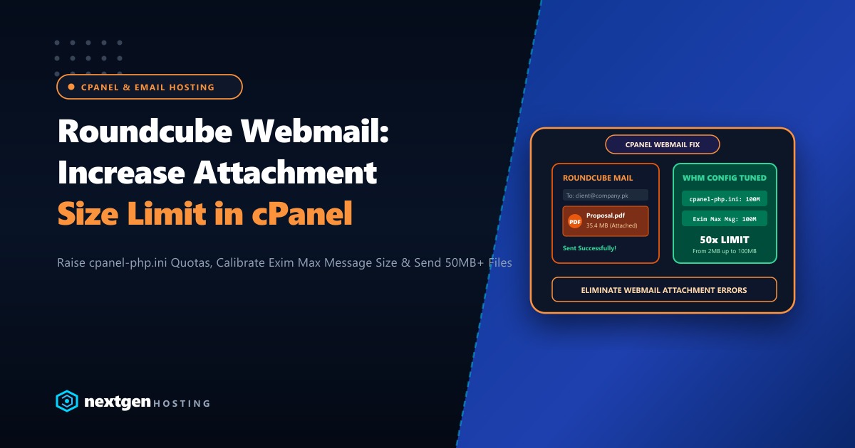 cPanel Roundcube SQLite to MariaDB Migration: Eliminating Webmail Database Lock Contention in Pakistan
