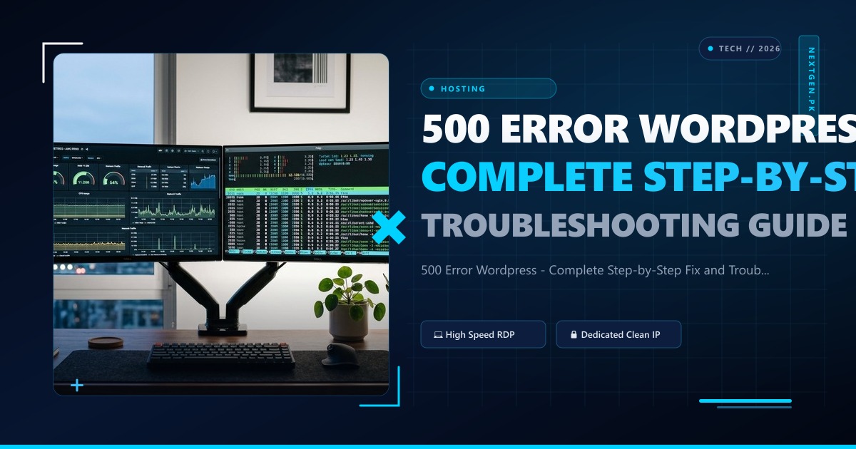 500 Error Wordpress - Complete Step-by-Step Fix and Troubleshooting Guide
