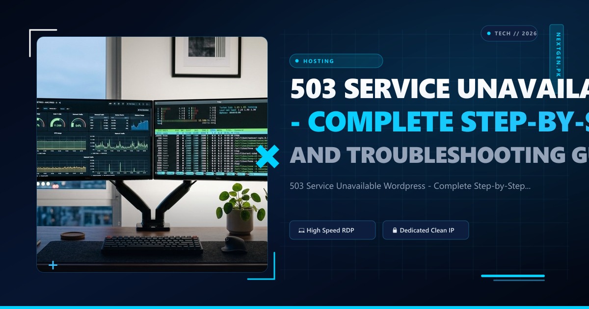 503 Service Unavailable Wordpress - Complete Step-by-Step Fix and Troubleshooting Guide