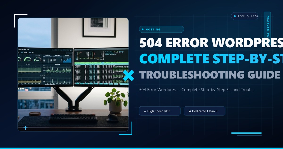 504 Error Wordpress - Complete Step-by-Step Fix and Troubleshooting Guide