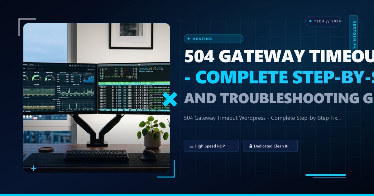 504 Gateway Timeout Wordpress - Complete Step-by-Step Fix and Troubleshooting Guide
