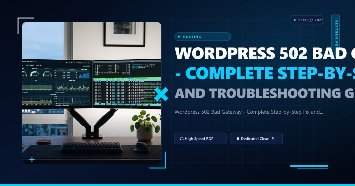 Wordpress 502 Bad Gateway - Complete Step-by-Step Fix and Troubleshooting Guide