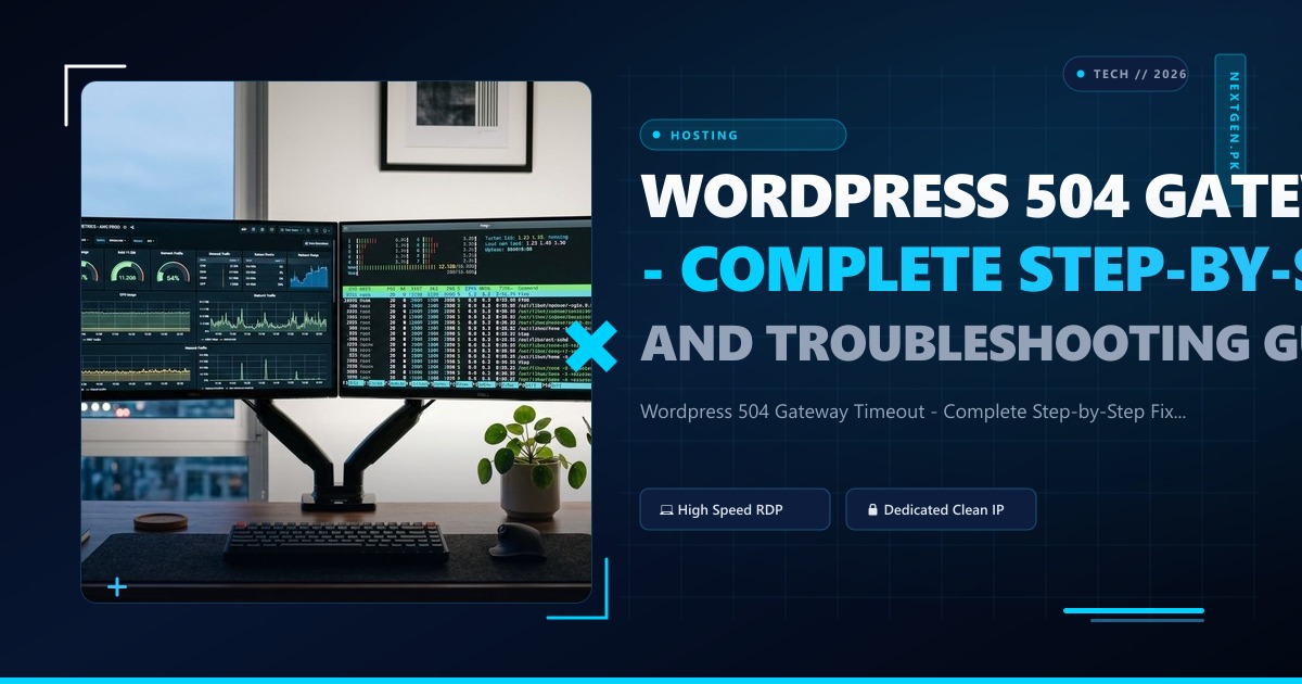 Wordpress 504 Gateway Timeout - Complete Step-by-Step Fix and Troubleshooting Guide