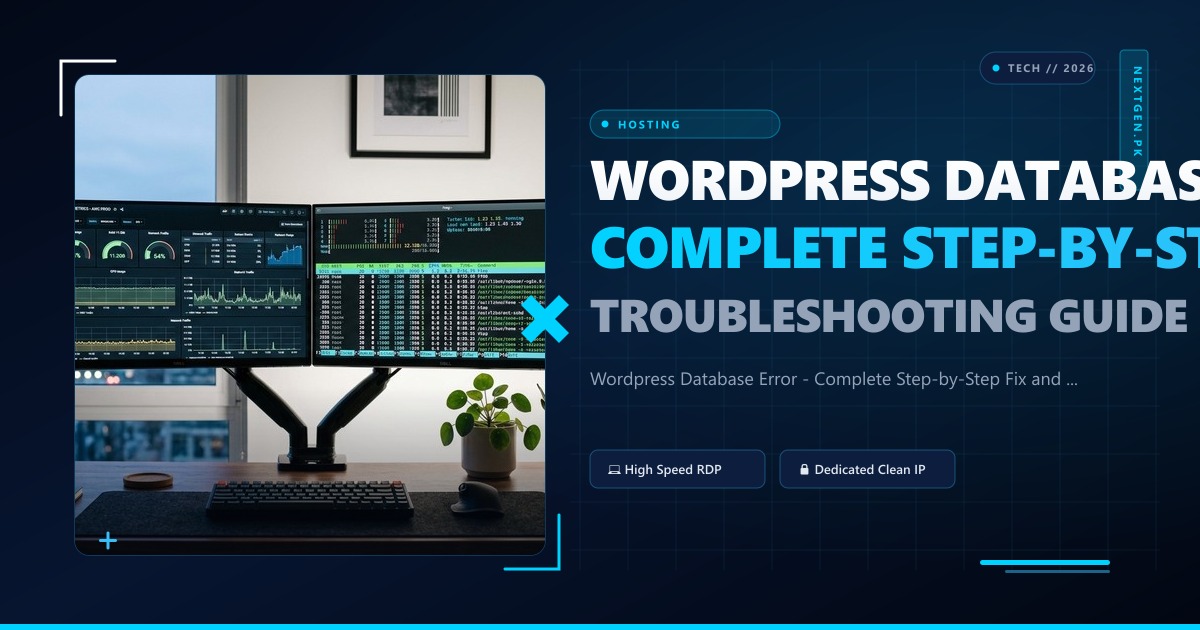 Wordpress Database Error - Complete Step-by-Step Fix and Troubleshooting Guide