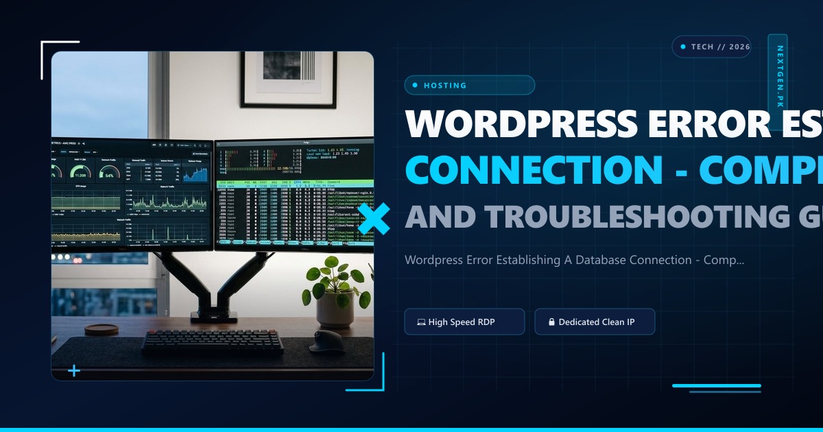Wordpress Error Establishing A Database Connection - Complete Step-by-Step Fix and Troubleshooting Guide