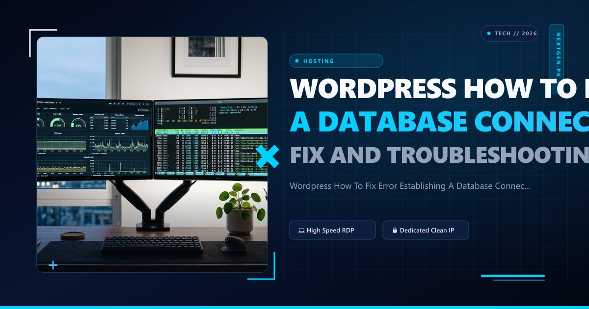 Wordpress How To Fix Error Establishing A Database Connection - Complete Step-by-Step Fix and Troubleshooting Guide