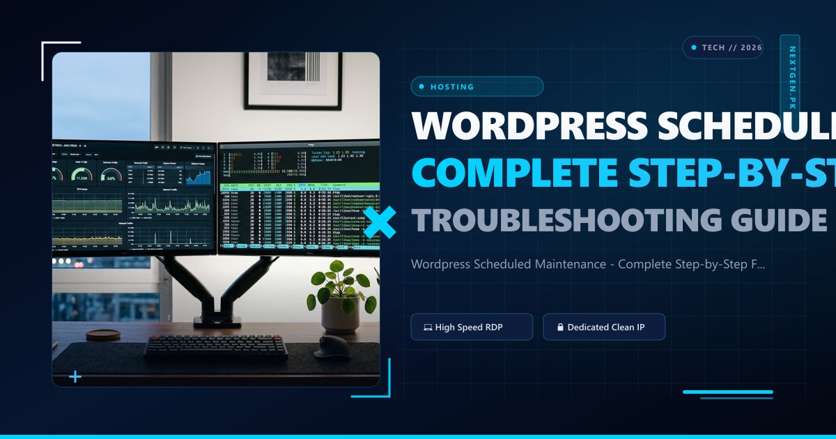 Wordpress Scheduled Maintenance - Complete Step-by-Step Fix and Troubleshooting Guide