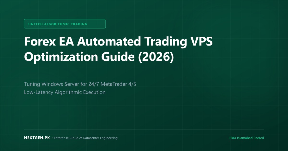 Forex EA Automated Trading VPS Optimization Guide for Pakistani Traders (2026)
