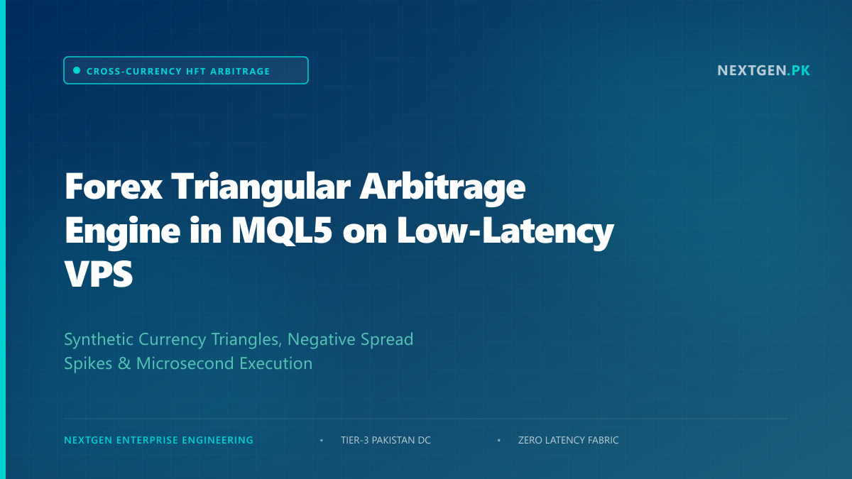 Forex Triangular Arbitrage Engine in MQL5 on Low-Latency VPS