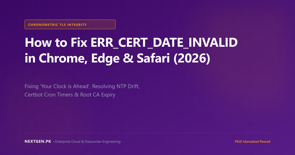 How to Fix ERR_CERT_DATE_INVALID in Chrome, Edge & Safari (2026)