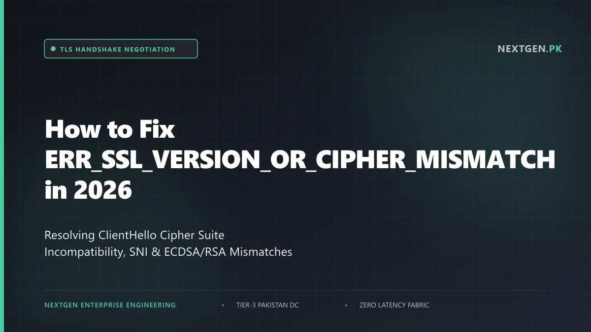How to Fix ERR_SSL_VERSION_OR_CIPHER_MISMATCH in 2026