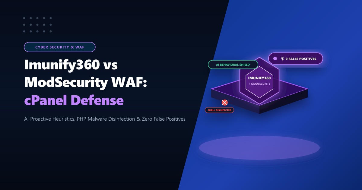 Imunify360 vs ModSecurity (OWASP CRS): Which Secures cPanel Best in Pakistan? (2026)