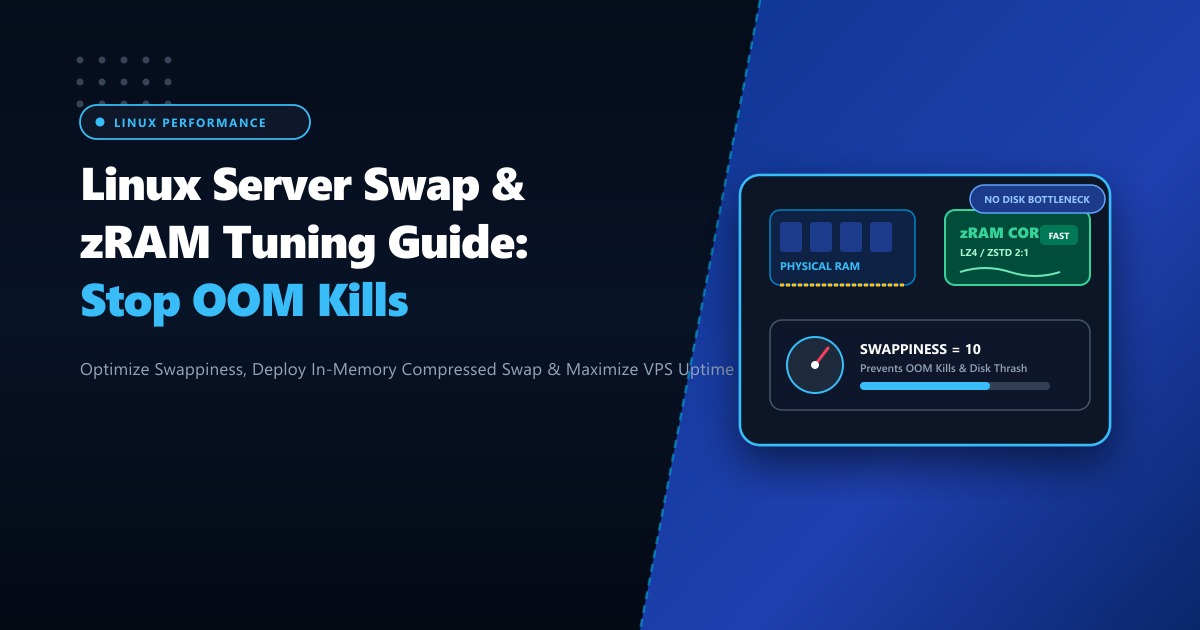 Linux Server Swap Space & zRAM Tuning: Eliminate OOM Kills in Pakistan (2026)