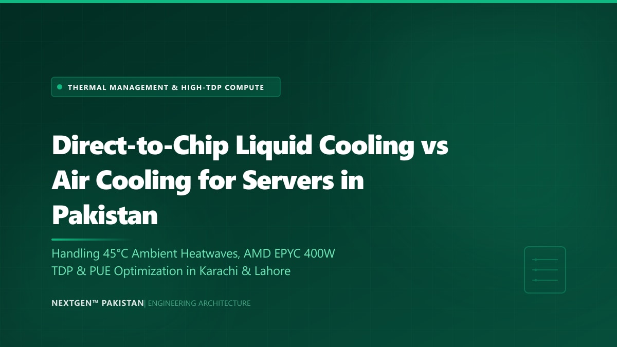 Liquid Cooling vs Air Cooling for High-Density Servers in Pakistan (2026)
