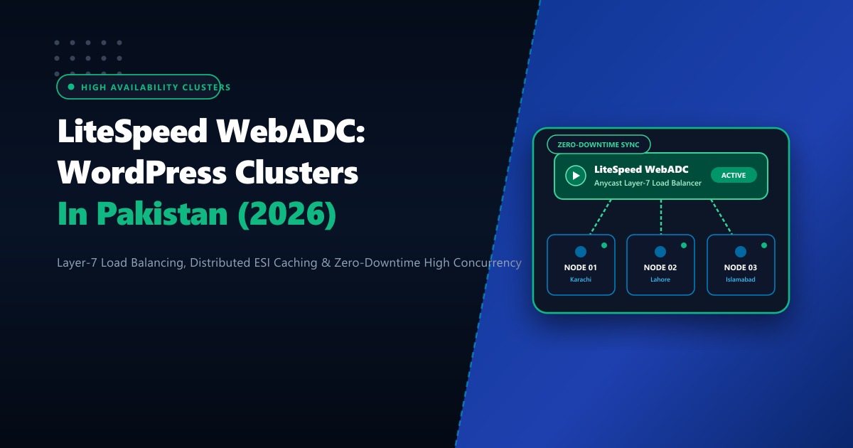 LiteSpeed WebADC: Building High-Availability WordPress Clusters in Pakistan (2026)