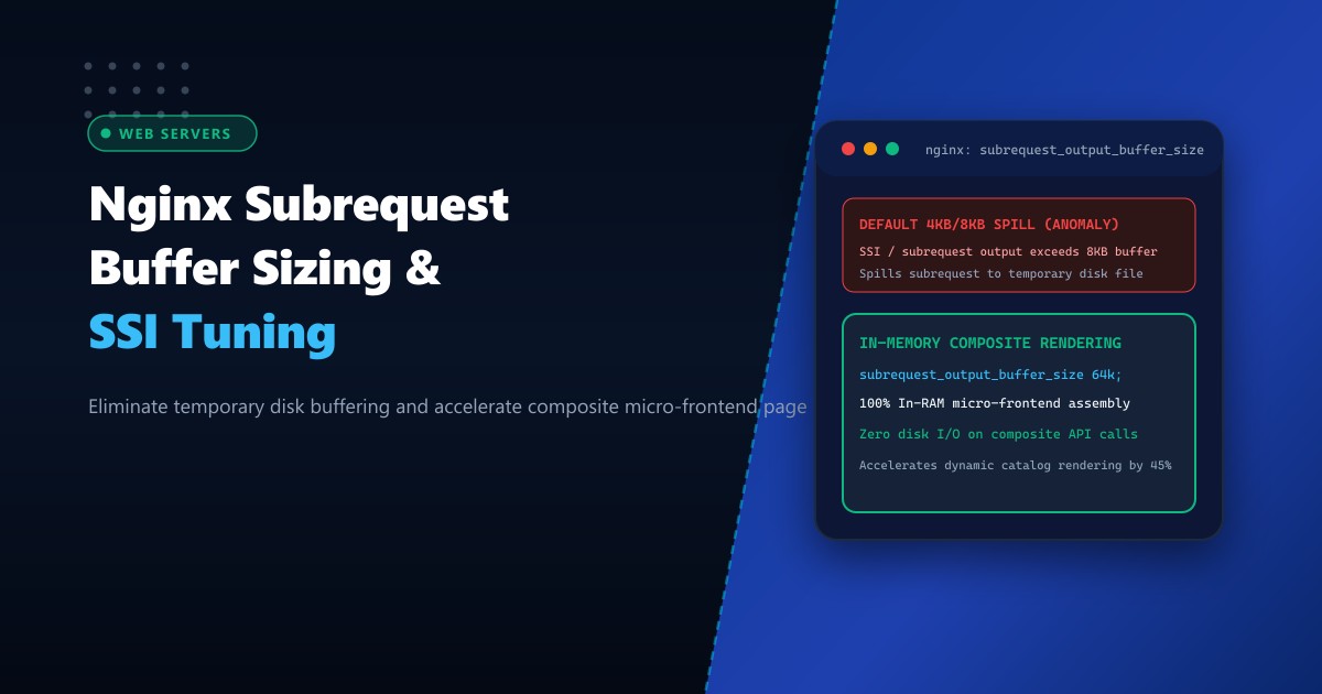 Nginx Subrequest Output Buffer Size & Server-Side Includes (SSI) Tuning in Pakistan