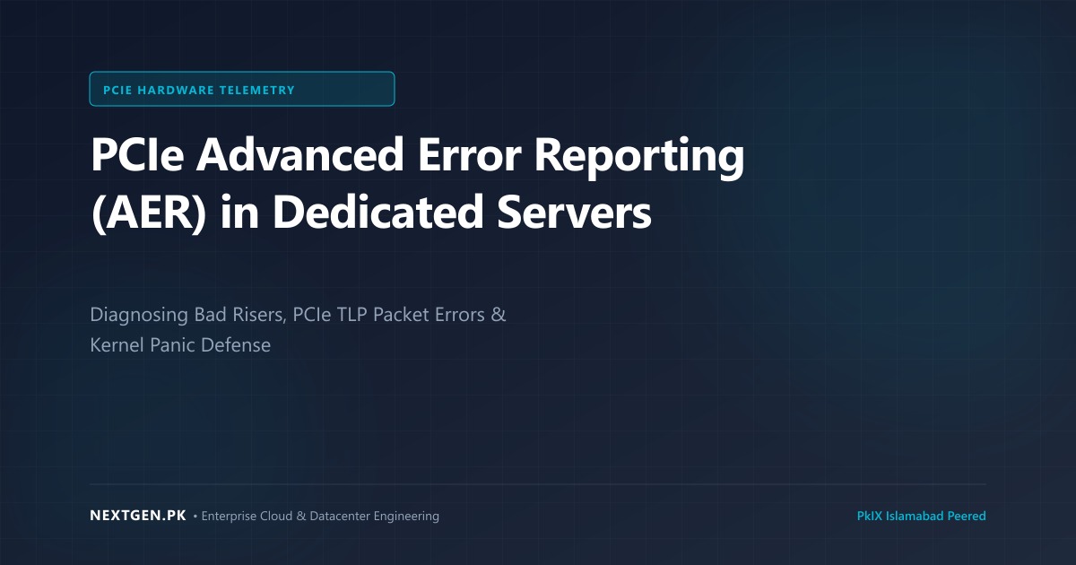 PCIe Advanced Error Reporting (AER) in Dedicated Servers (2026)