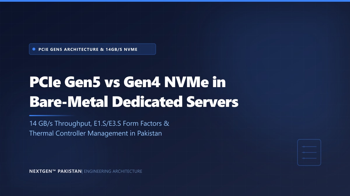 PCIe Gen5 vs Gen4 NVMe in Bare-Metal Dedicated Servers (2026)