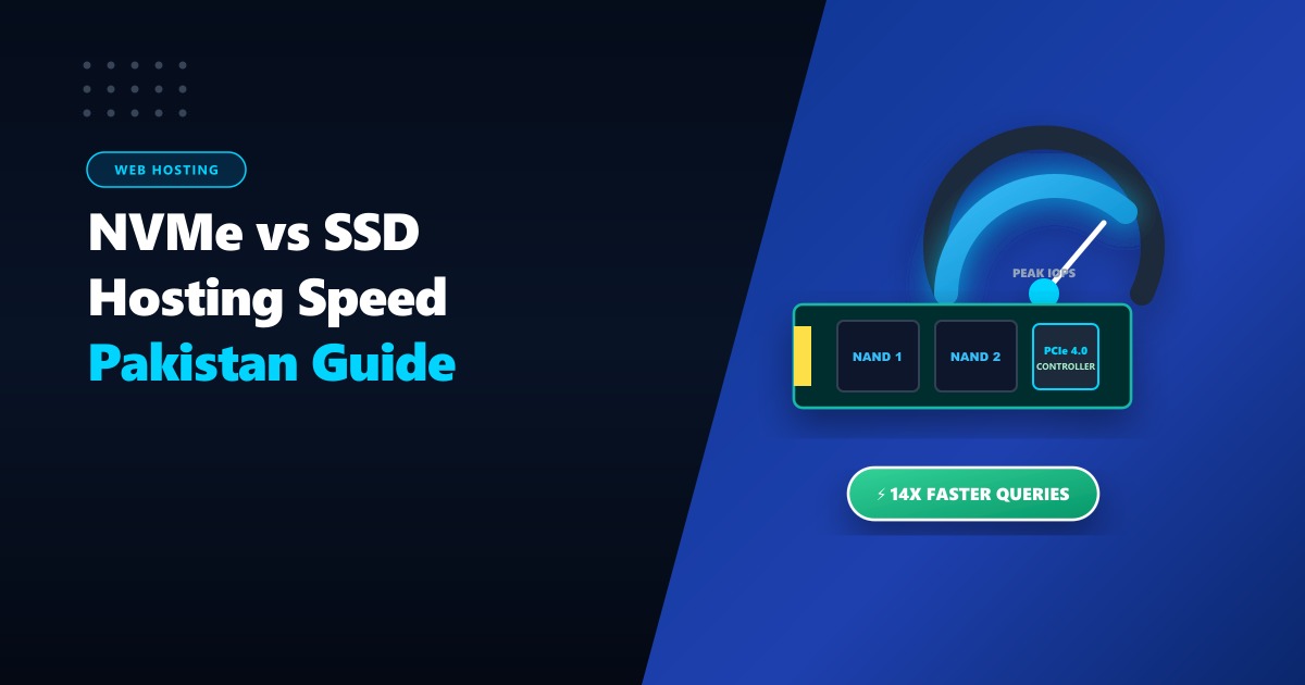NVMe vs SATA SSD Web Hosting in Pakistan: Real Benchmarks, IOPS & WordPress Speed (2026)