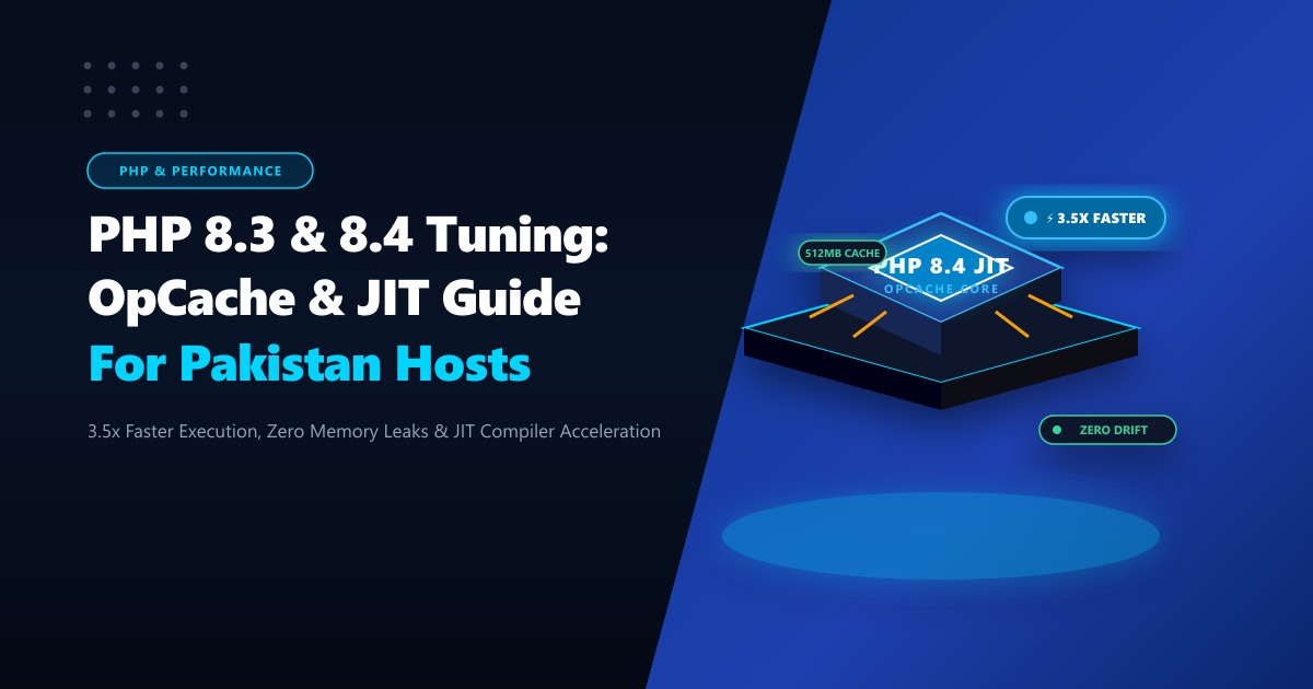 PHP 8.3 & 8.4 Performance Tuning: OpCache & JIT Guide for Pakistan Web Hosts (2026)
