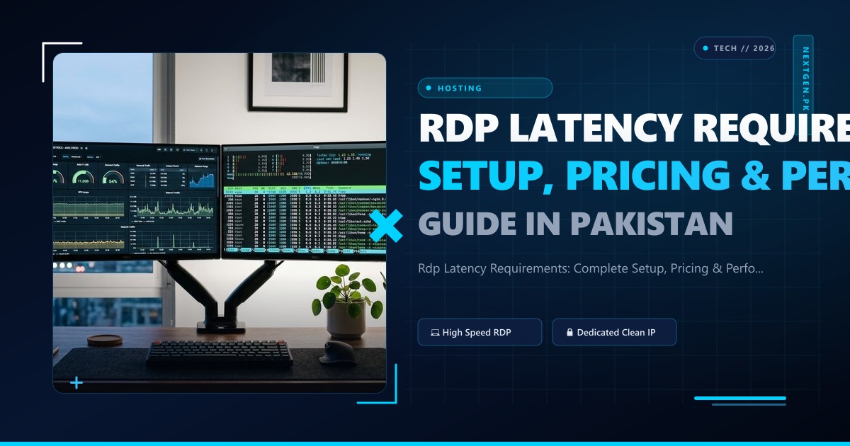 Rdp Latency Requirements: Complete Setup, Pricing & Performance Guide in Pakistan