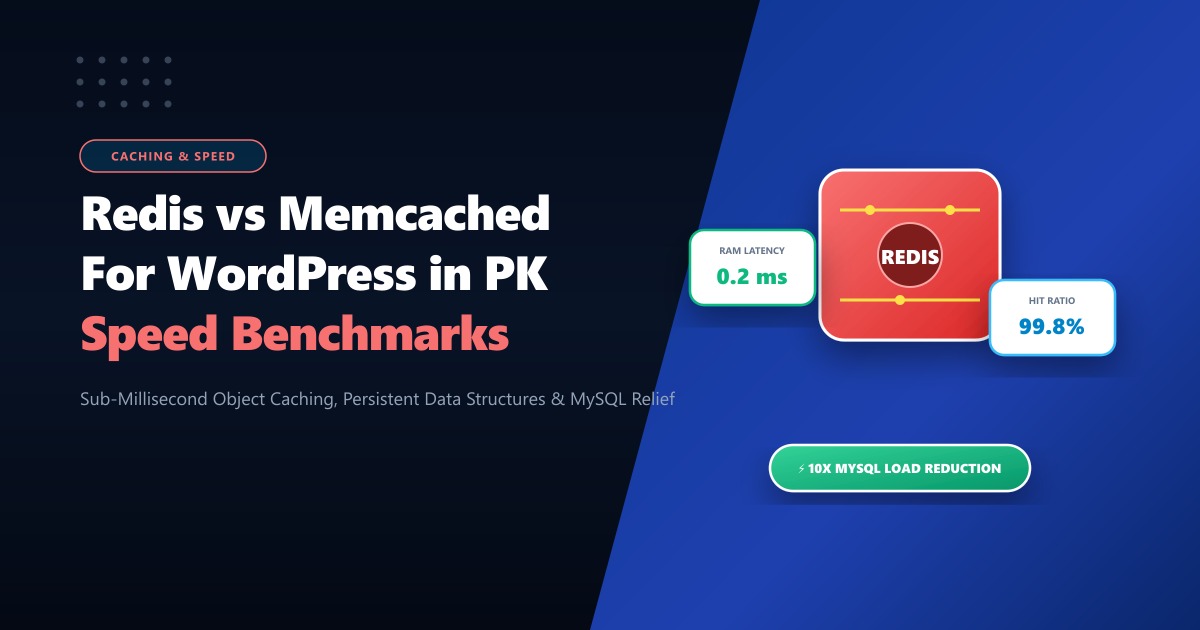 Redis vs Memcached for WordPress & Laravel in Pakistan: Real Latency & Speed Benchmarks (2026)