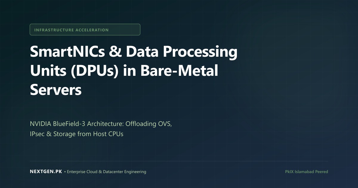 SmartNICs & Data Processing Units (DPUs) in Bare-Metal Servers (2026)