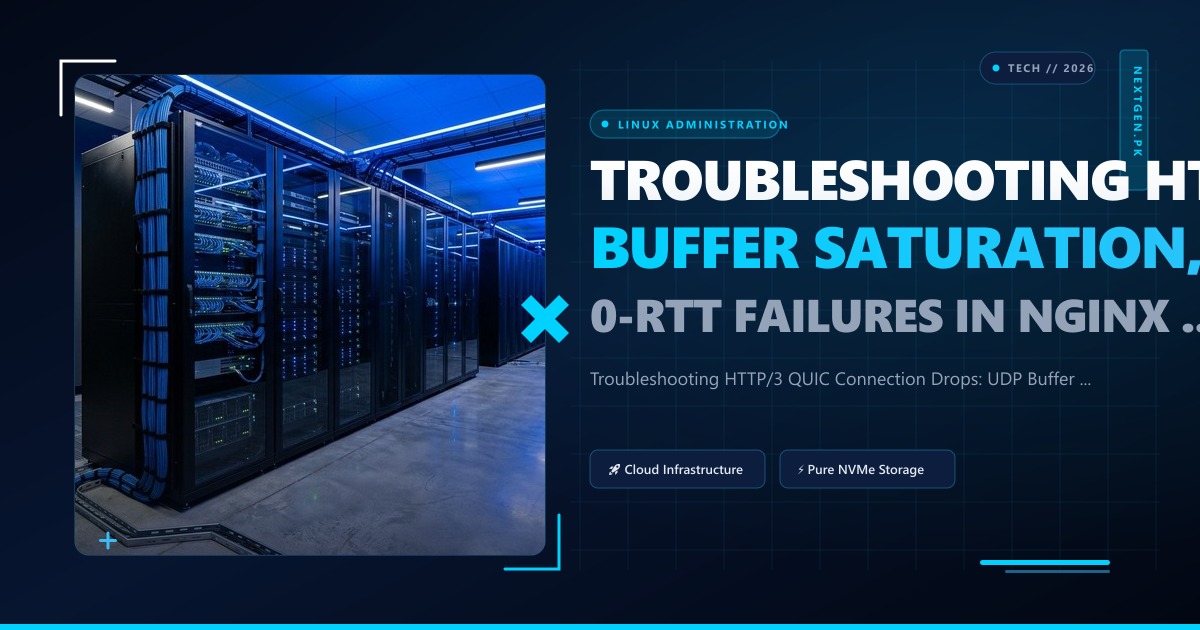 Troubleshooting HTTP/3 QUIC Connection Drops: UDP Buffer Saturation, PMTU Black Holes, and 0-RTT Failures in Nginx & LiteSpeed