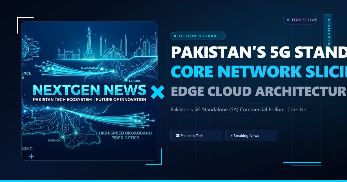 Pakistan's 5G Standalone (SA) Commercial Rollout: Core Network Slicing, C-Band Optimization, and Edge Cloud Architecture in 2026