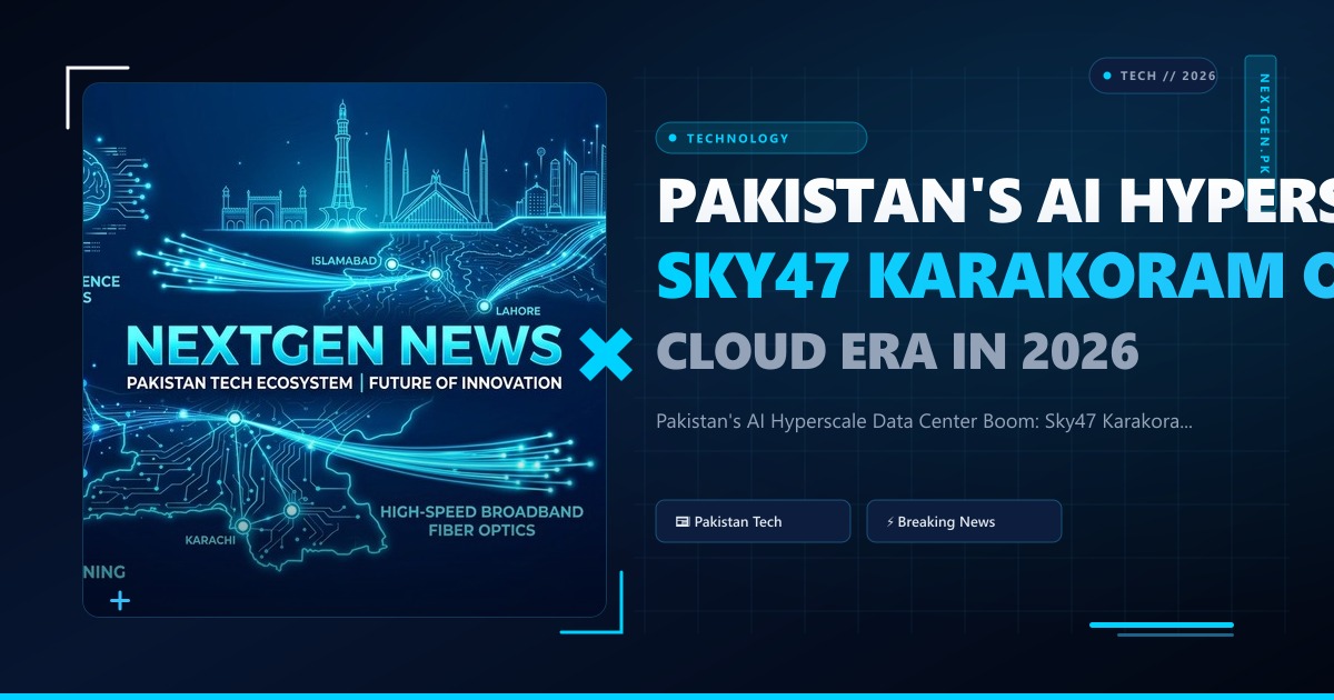 Pakistan's AI Hyperscale Data Center Boom: Sky47 Karakoram One and the Sovereign Cloud Era in 2026
