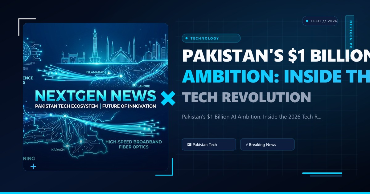 Pakistan's $1 Billion AI Ambition: Inside the 2026 Tech Revolution